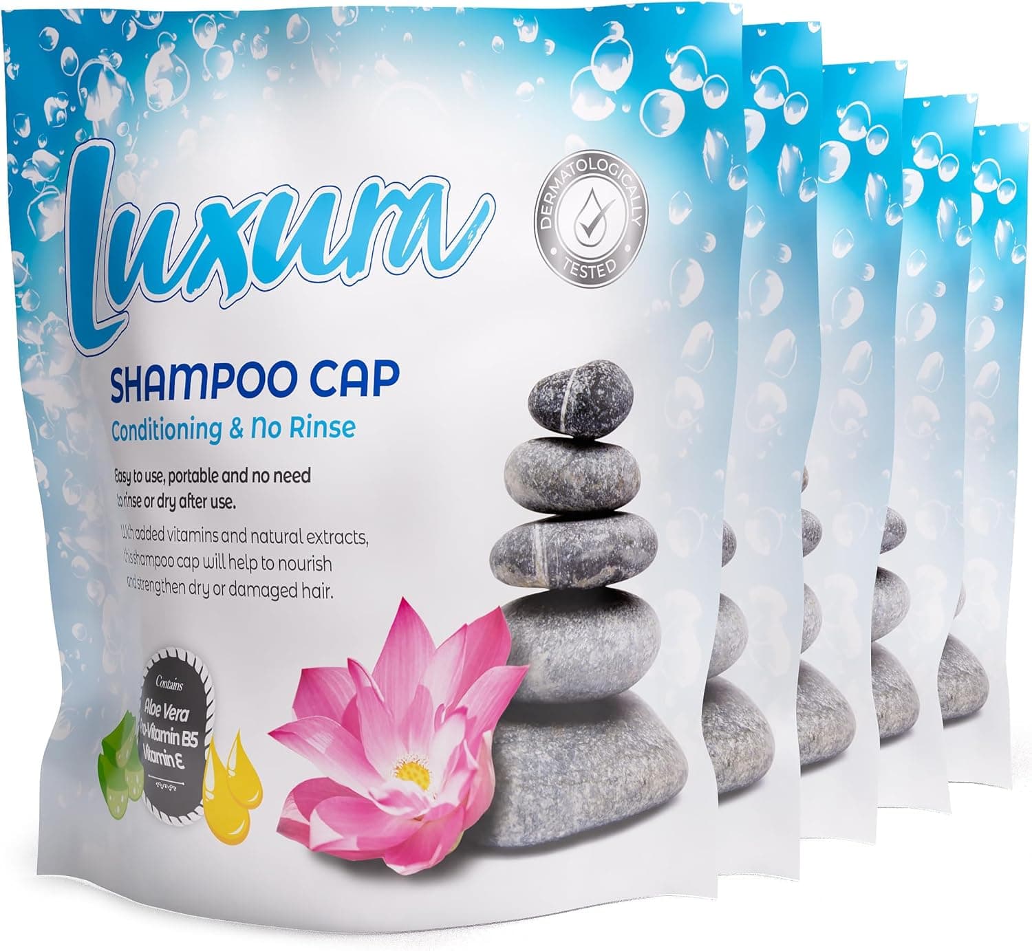 Bonnets de shampoing sans rinçage (lot de 5)