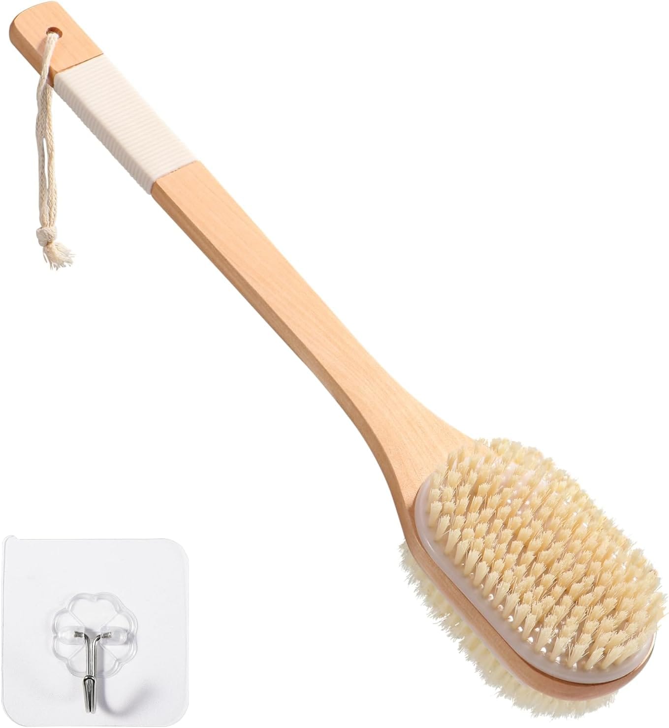 Brosse de douche à long manche
