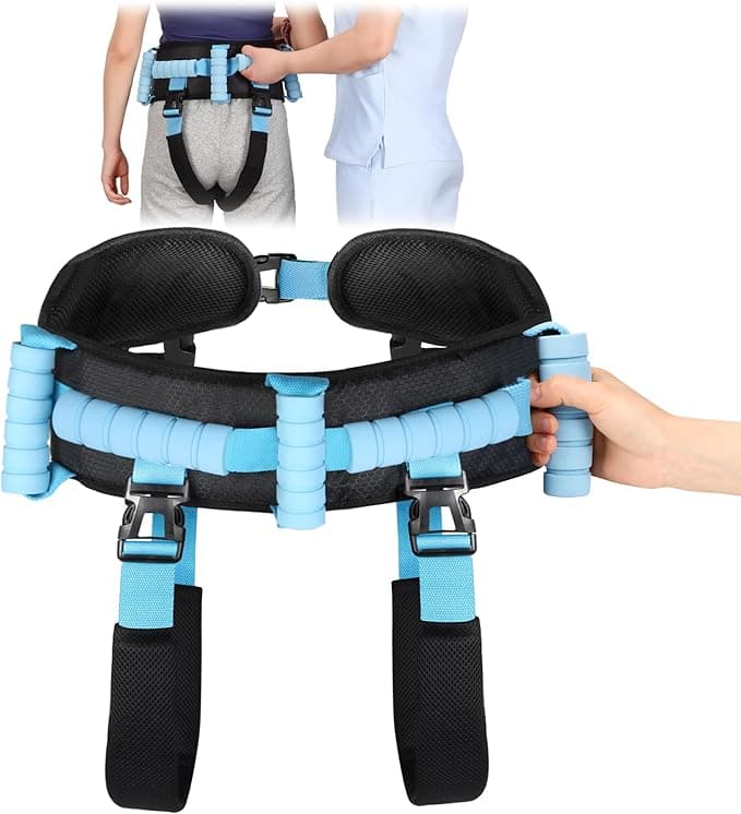 Ceinture de transfert matelassée à poignées multiples autour de la taille