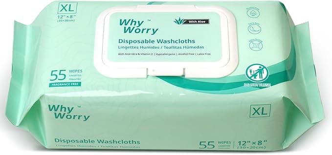 Paquet de lingettes de toilette pour adulte