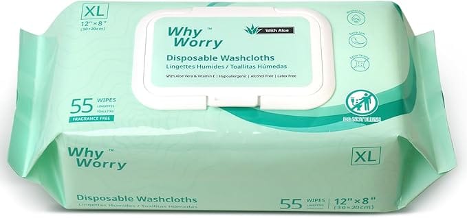 Paquet de lingettes de toilette pour adulte