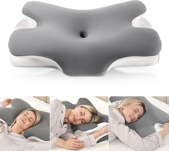 Oreiller cervical ergonomique à mémoire de forme