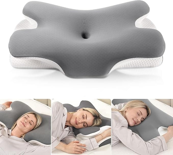 Oreiller cervical ergonomique à mémoire de forme