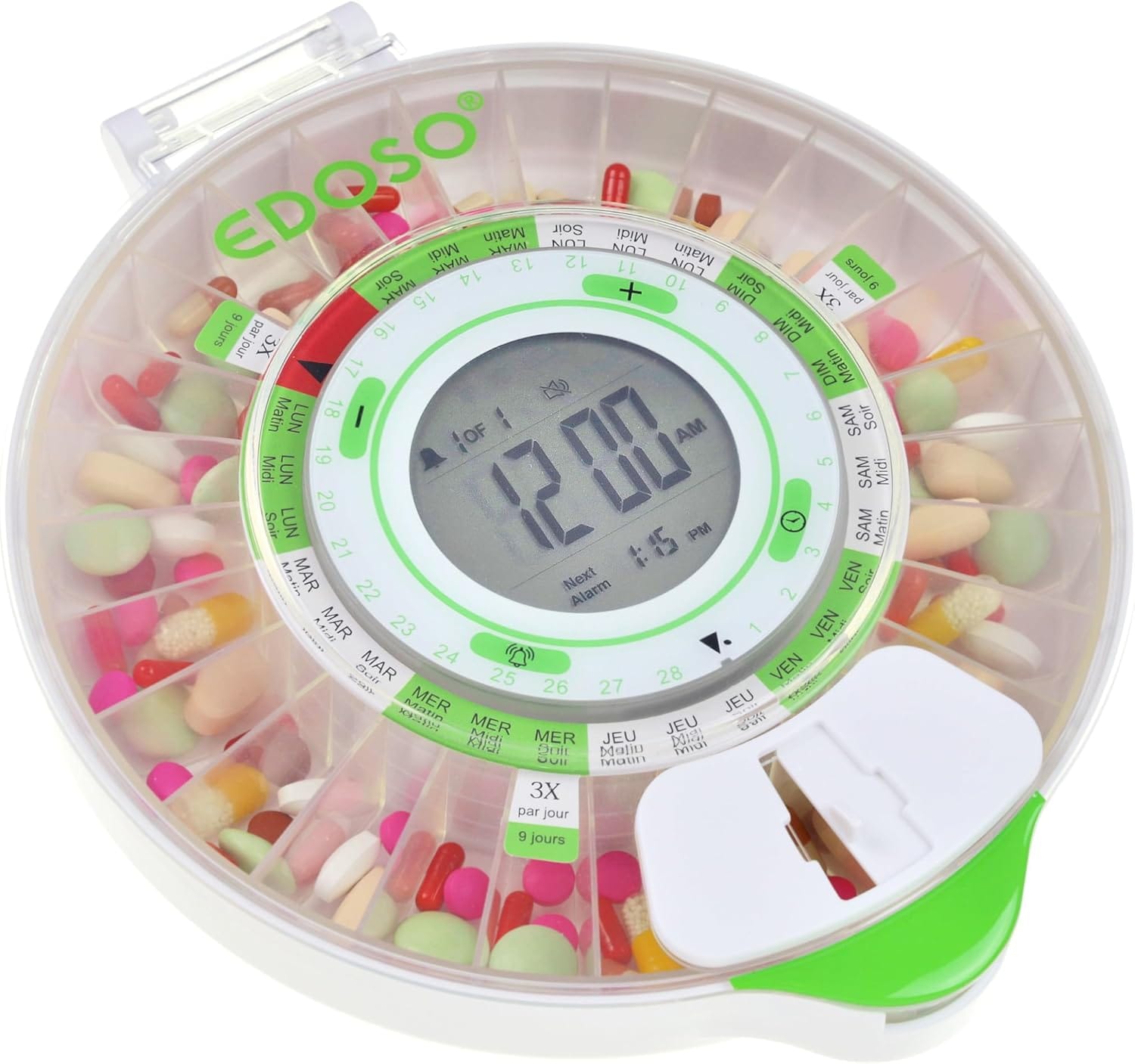 Pilulier électronique automatique à alarme