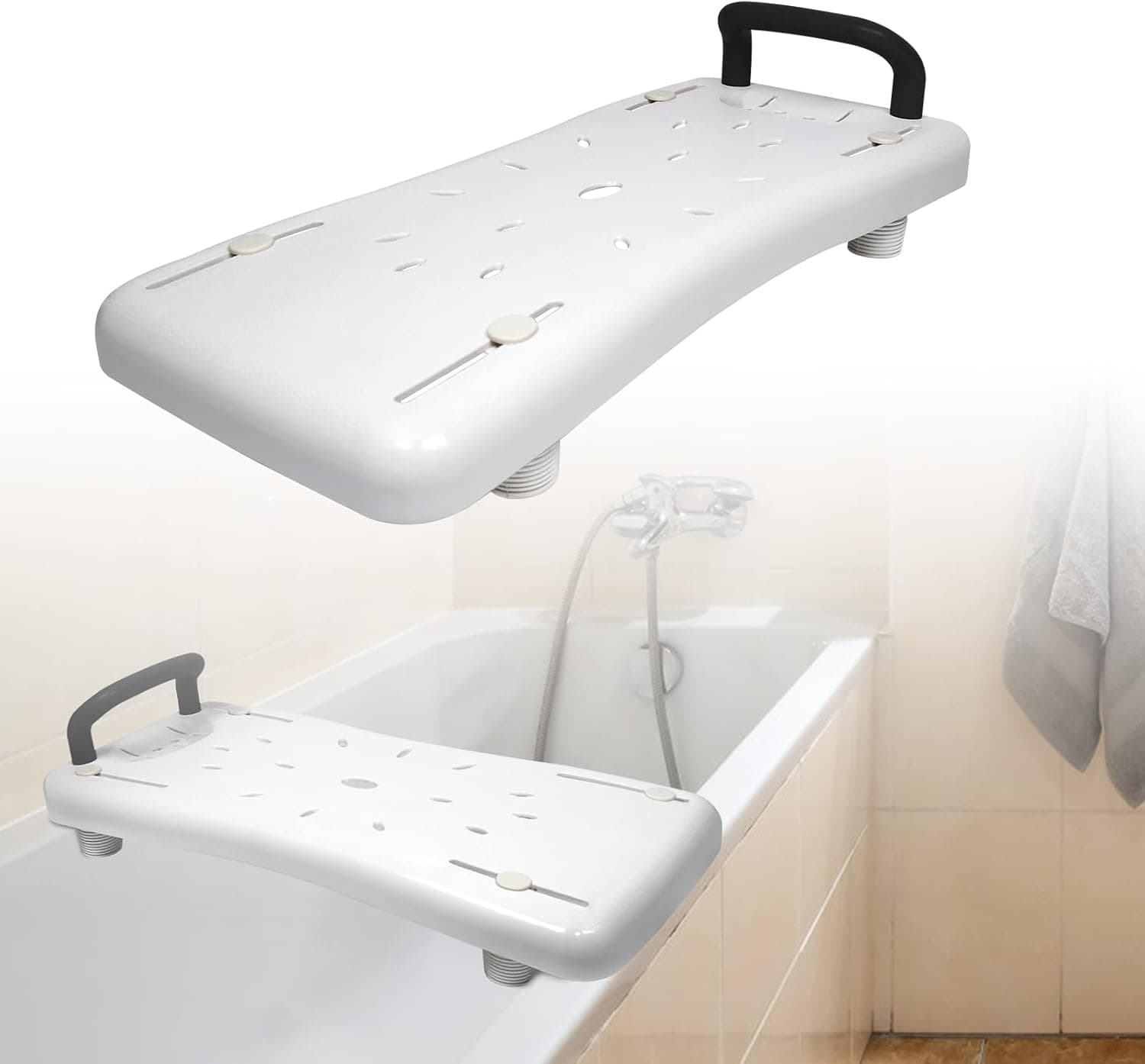 Planche de bain réglable avec sangle