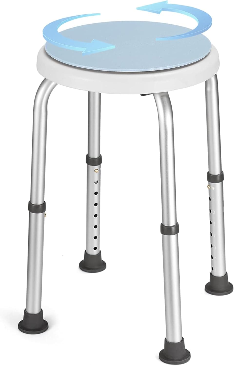 Tabouret de douche pivotant à 360°