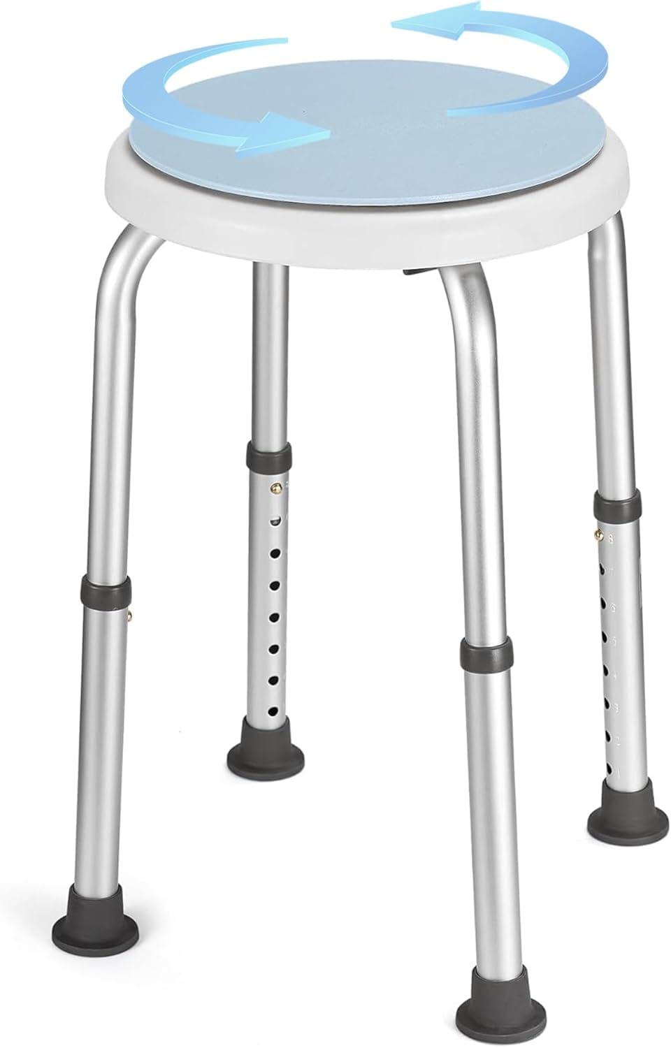Tabouret de douche pivotant à 360°