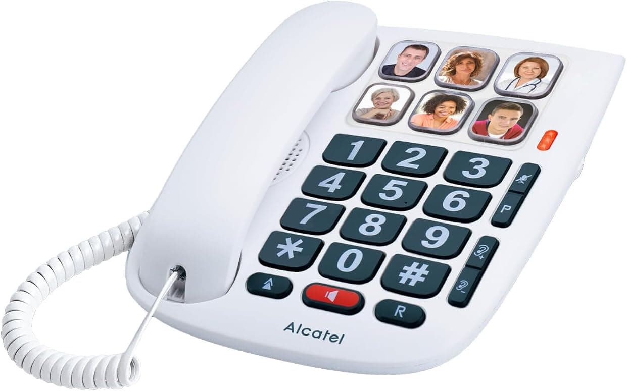 Téléphone fixe senior à grosses touches (Alcatel)