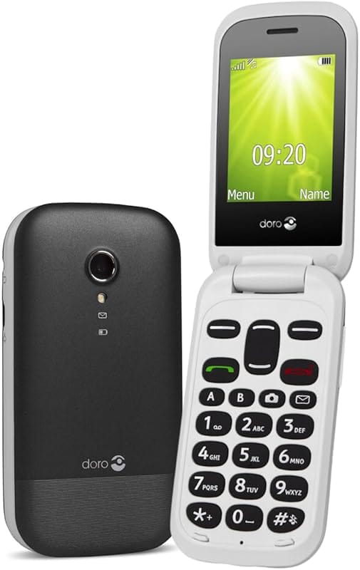 Téléphone à grosses touches avec écran et touches mémoire photo